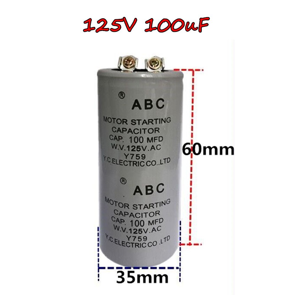 125V AC MOTOR STARTING CAPACITOR CD60 Screw Termi 100/200/300/400/500 uF mfd