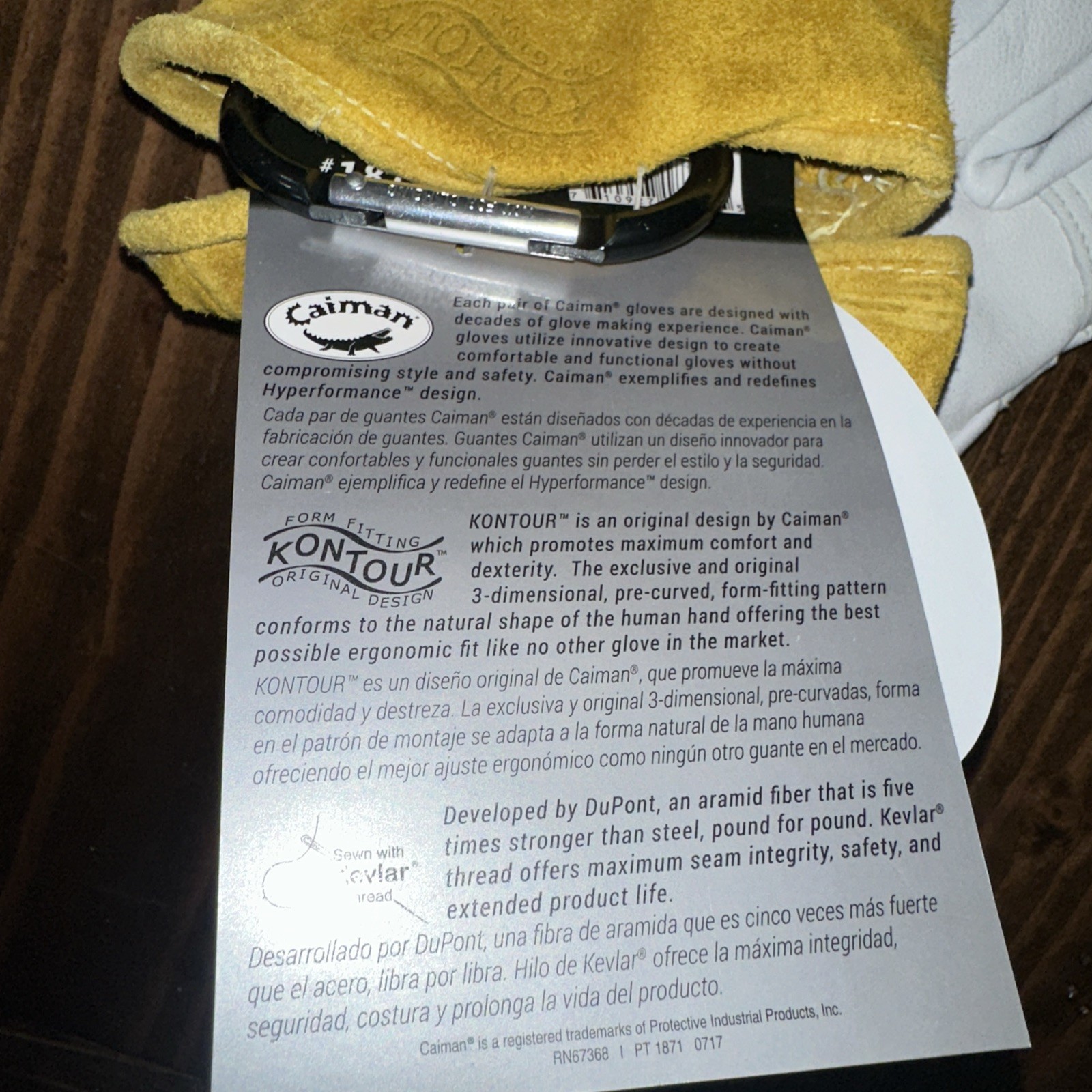 Caiman 1871-6 XL Welding Gloves Straight Cuff Wing Thumb Premium Goatskin New