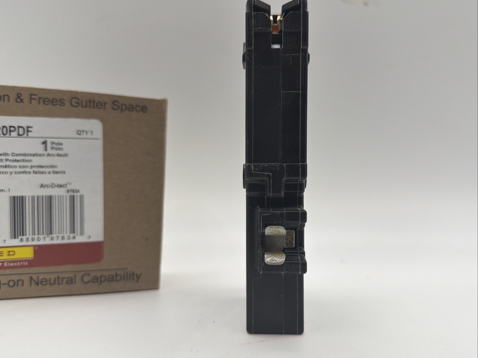 NEW Square D HOM120PDF 20A 1-Pole AFCI/GFCI Breaker – Plug-On Neutral –Ul Listed