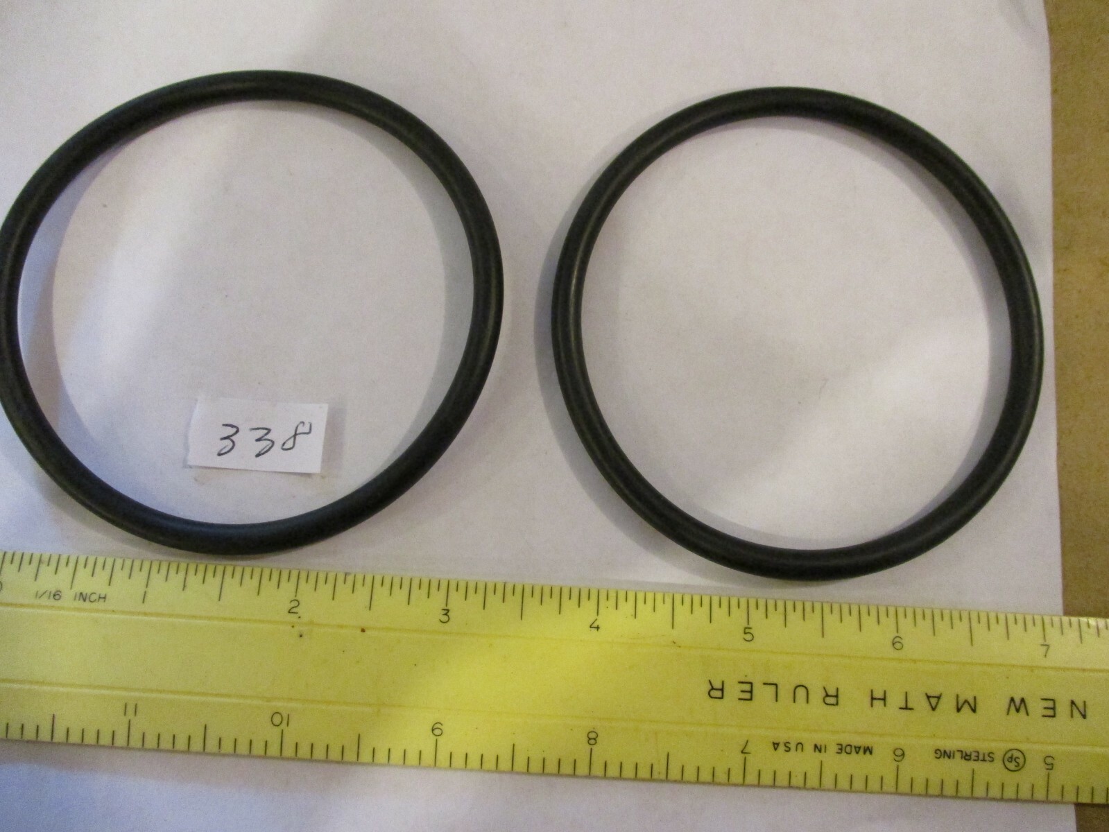 338 O-ring 3-1/8″ ID x 3-1/2″ OD x 3/16″ thick. Buna-70. Quan 2
