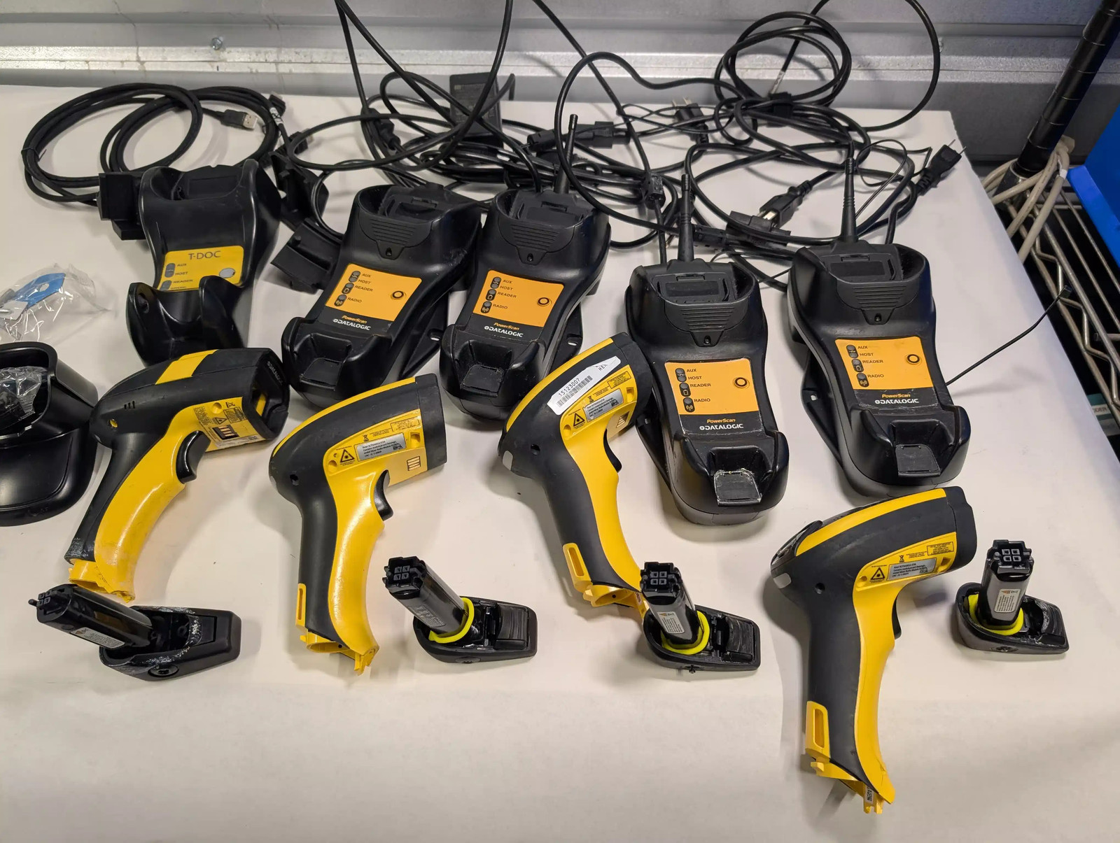 Datalogic PowerScan PM9500 PBT9500 Barcode Scanner & Cradle Lot