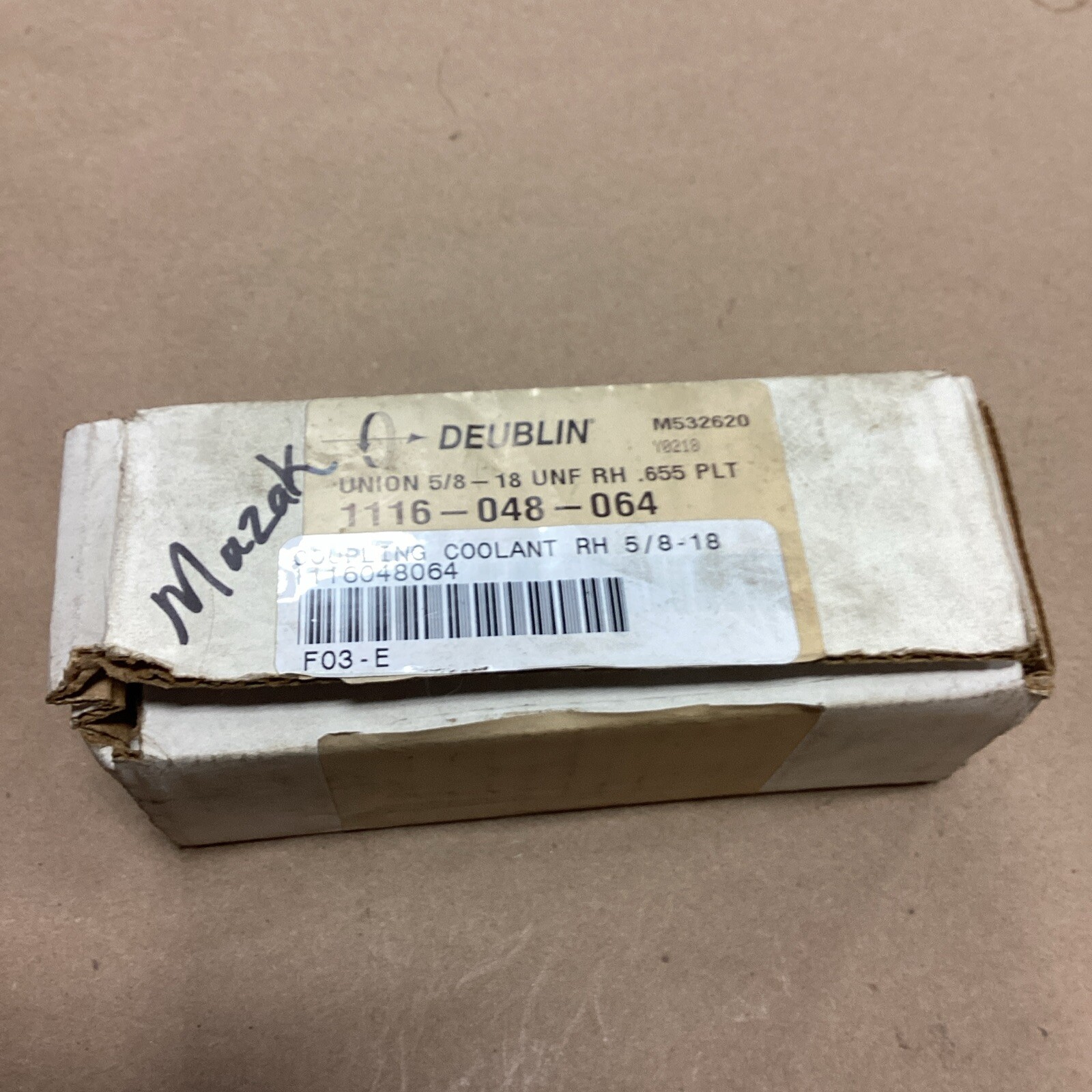 DEUBLIN 1116-048-064 Coupling Coolant MADE IN USA