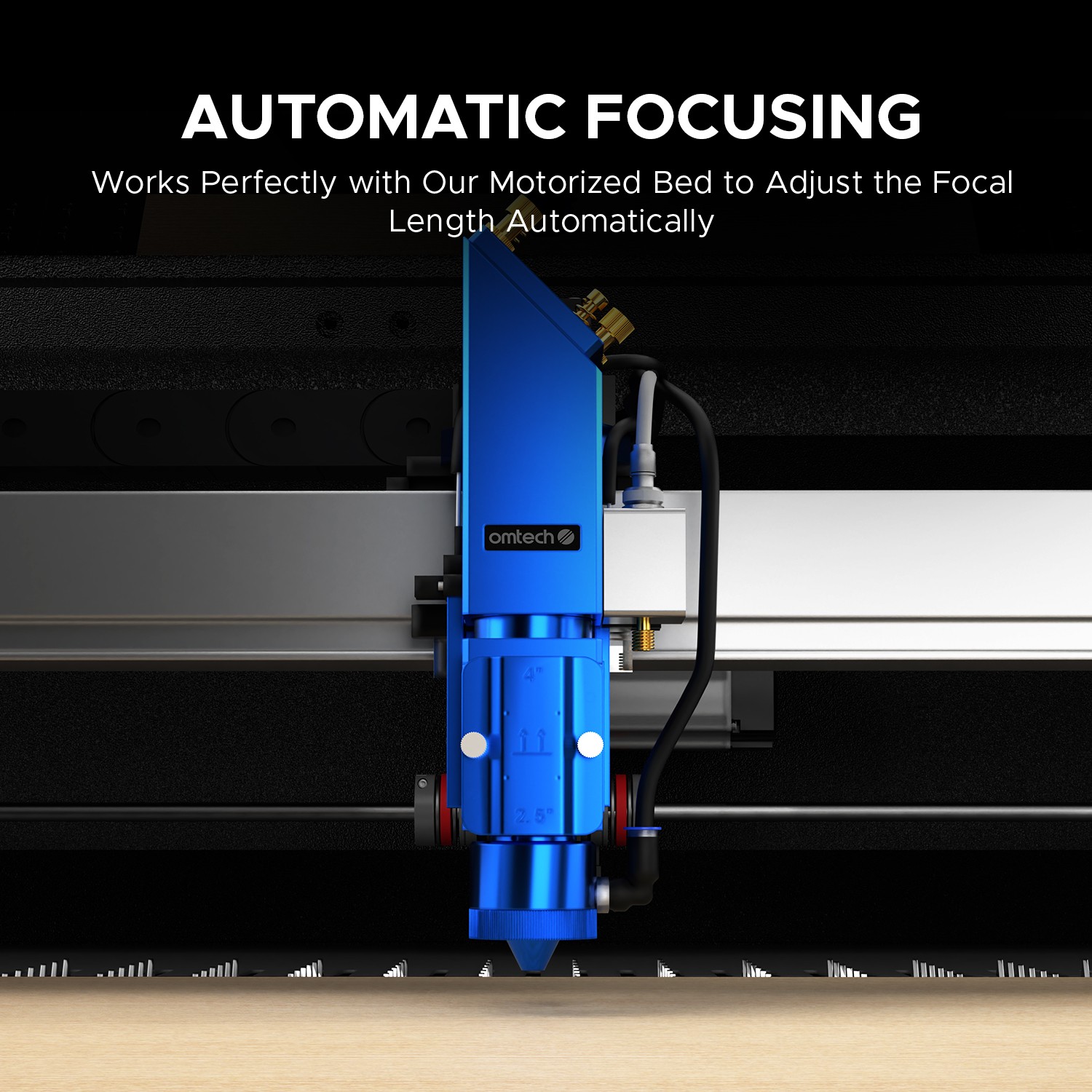 OMTech Pro 3655 Hybrid 150W Laser Cutter w Autofocus&Built-in Chiller – Used