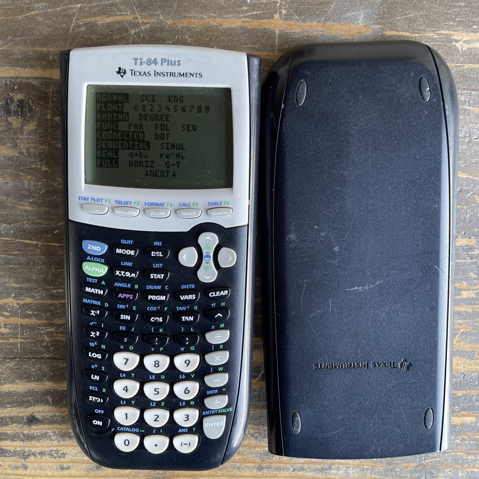 Texas Instruments TI-84 Plus Graphing Calculator Tested W/ Slip Cover