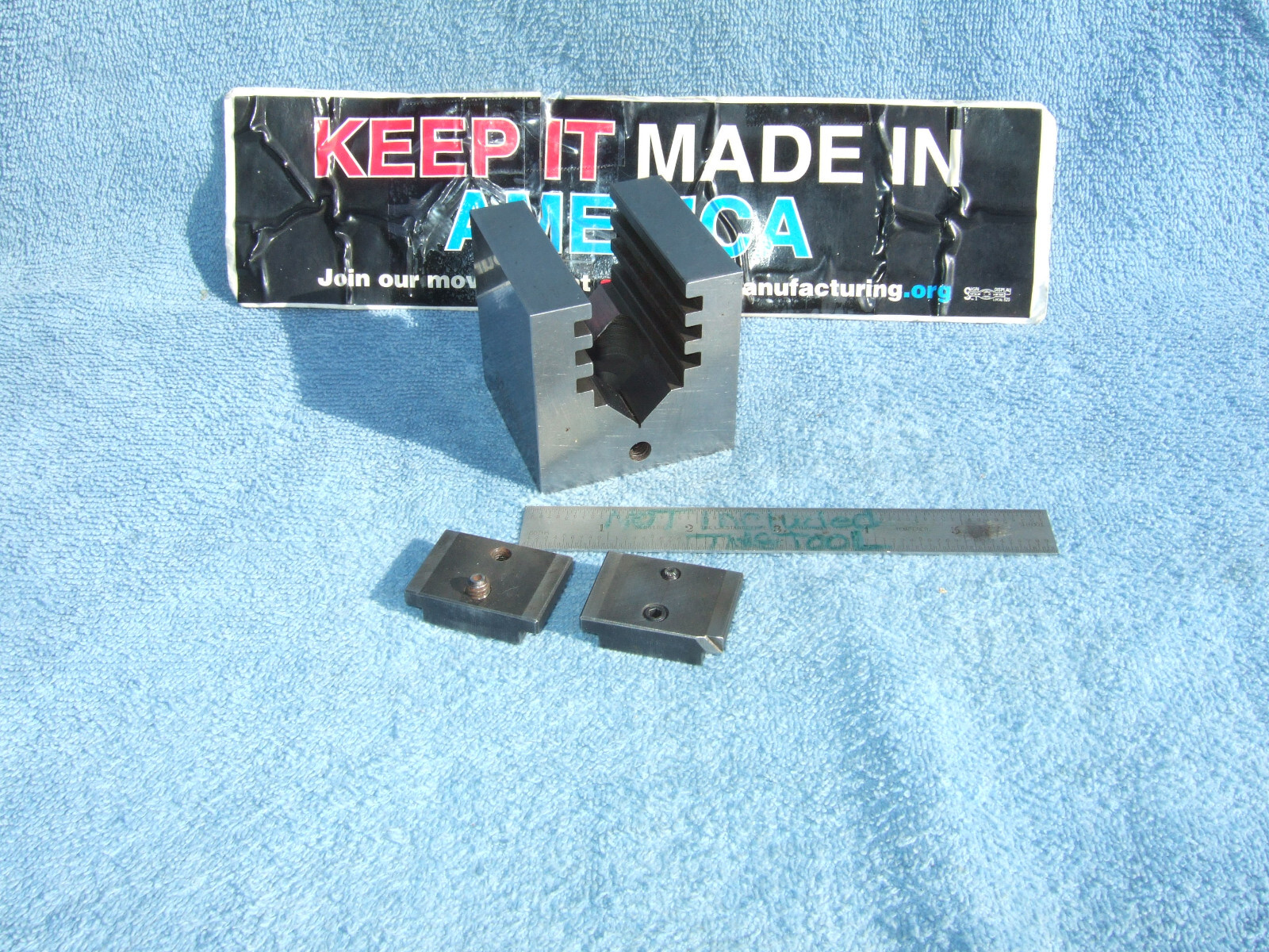 HERMANN SCHMIDT UCV W/CLAMP SQUARE GRIND V-BLOCK TOOLMAKER MACHINIST USED