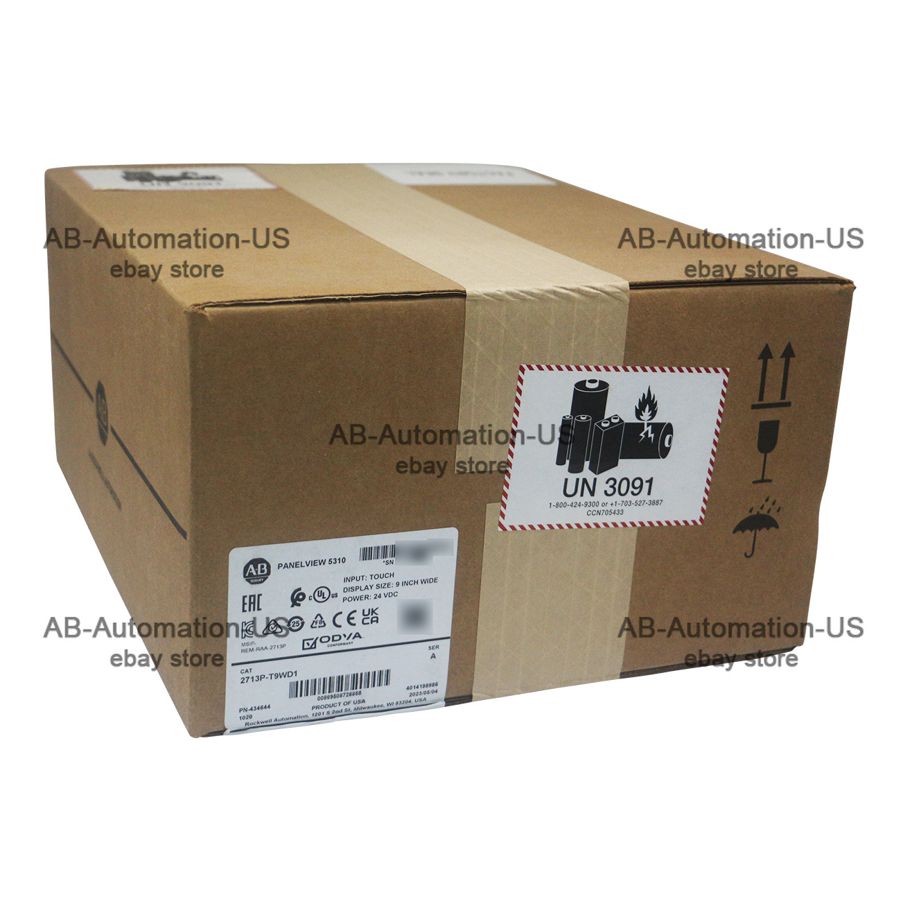 New Allen Bradley 2713P-T9WD1 PanelView 5310 24VDC Touch Wide Display