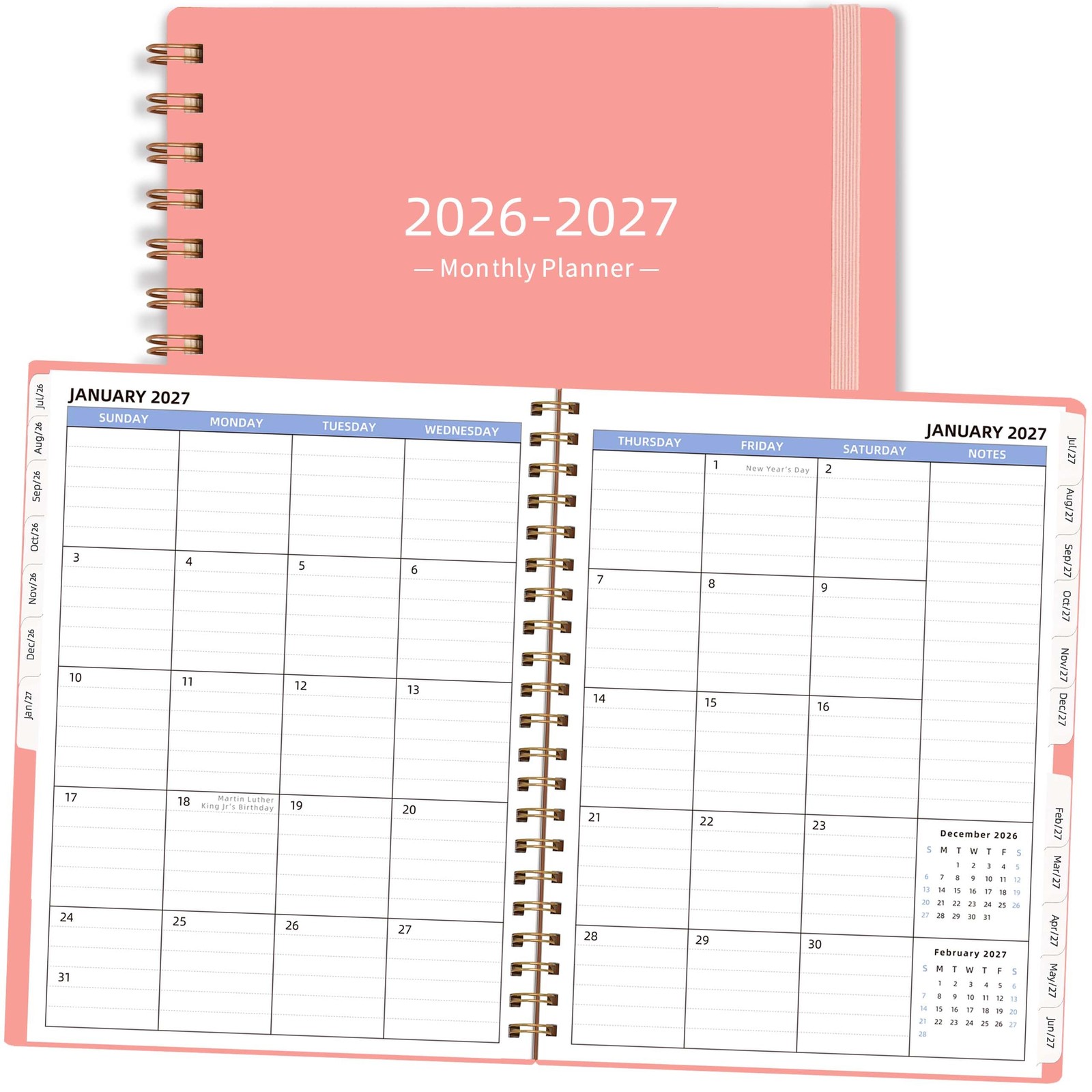 2026-2027 Monthly Planner (7.6» x 9.6»), 18 Months Agenda Planner from Jul …
