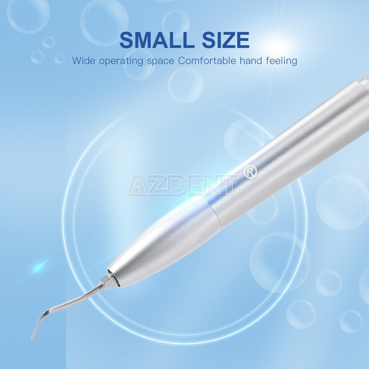AZDENT Dental Ultrasonic Air Scaler Handpiece 4 Hole + 3pcs Tips