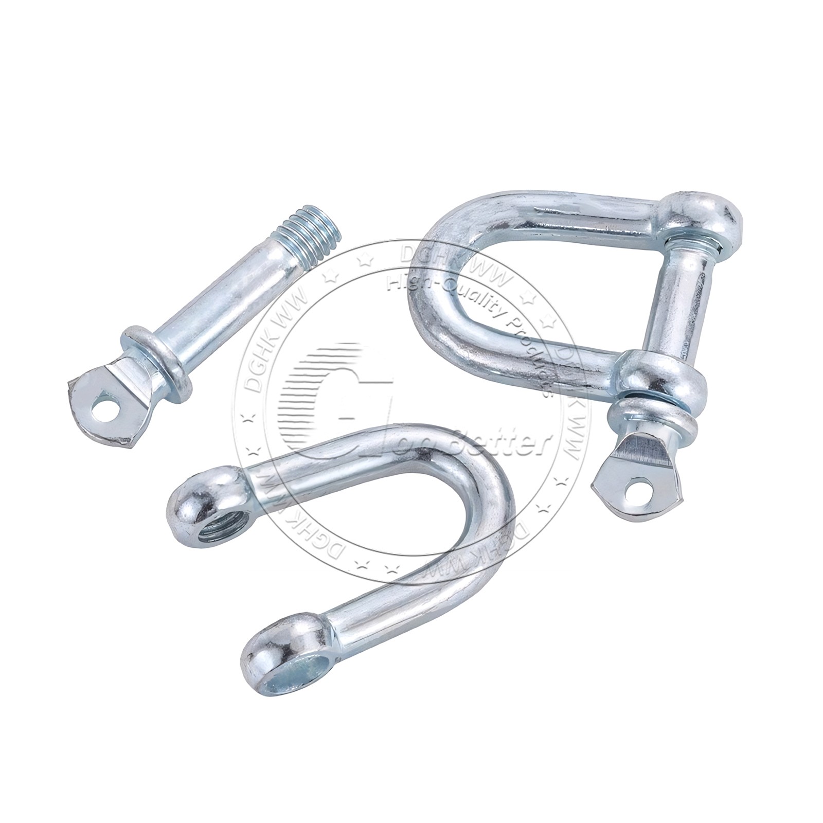 M6-M50 Galvanised Steel Lifting Towing Bow Dee D Link Shackles 0.02 Ton to 9 Ton