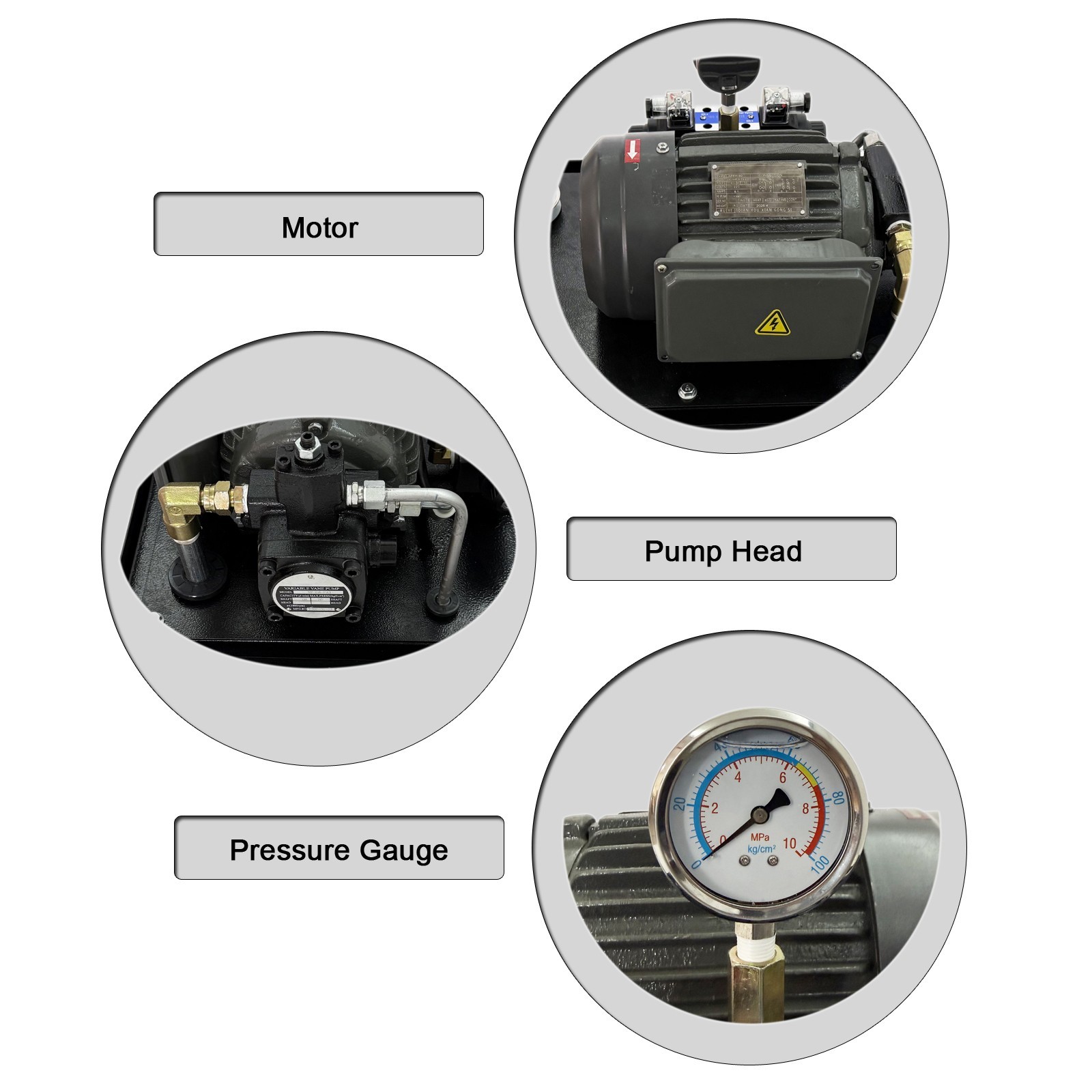 Small Hydraulic Power Unit (Single-phase 220V, 750W / 1.0HP, 6.5L/min, 7MPa)