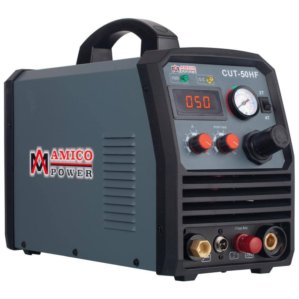 50 Amp 95-Volt to 260-Volt Wide Voltage Non-Touch Pilot Arc Plasma Cutter with 3