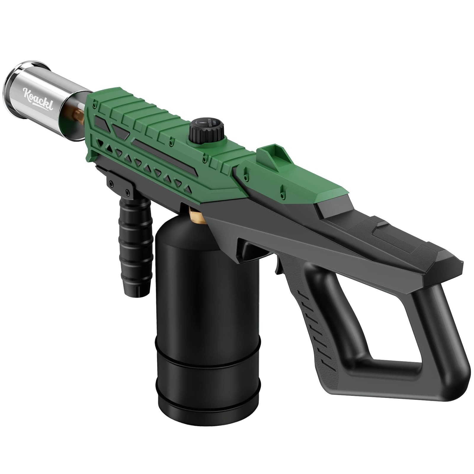 KOACKL Propane Torch Gun | Adjustable Flame Thrower Gun, Large, Dark Green