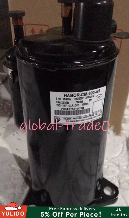 HABOR-CM-600-A5 3 PH 50/60Hz 200/200V 200/230V Brand New Oil Cooling Compressor