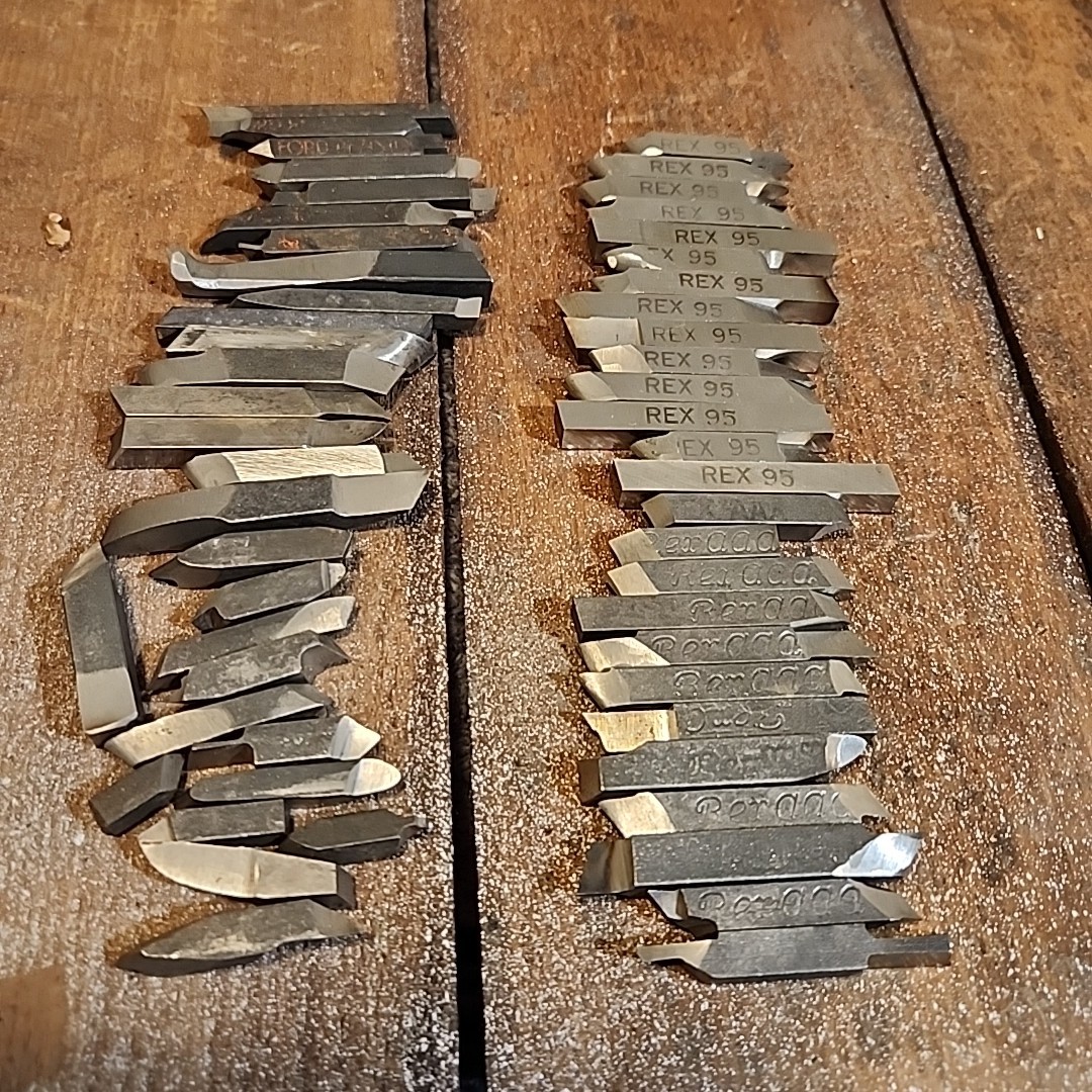 High Speed Steel Cutter Bits/ Bars 53 Pieces most 1″ ,2 1/2″ Some 1/2″ REX 95.