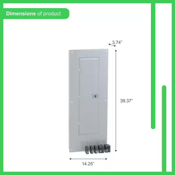 Homeline 200 Amp 30-Space 60-Circuit Indoor. (HOM3060M200PC)