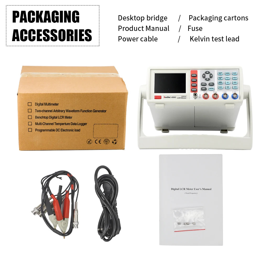 Digital LCR Meter Capacitance Resistance Impedance Inductance Measure Instrument