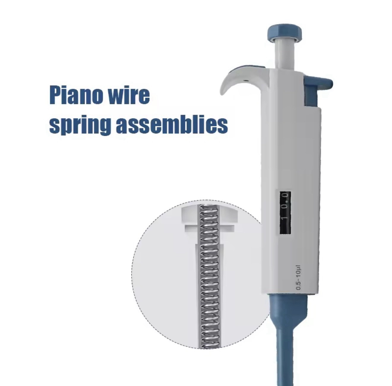 0.5μl-10ml Single Channel Pipettor Pipette Adjustable Lab Liquid Micropipette US