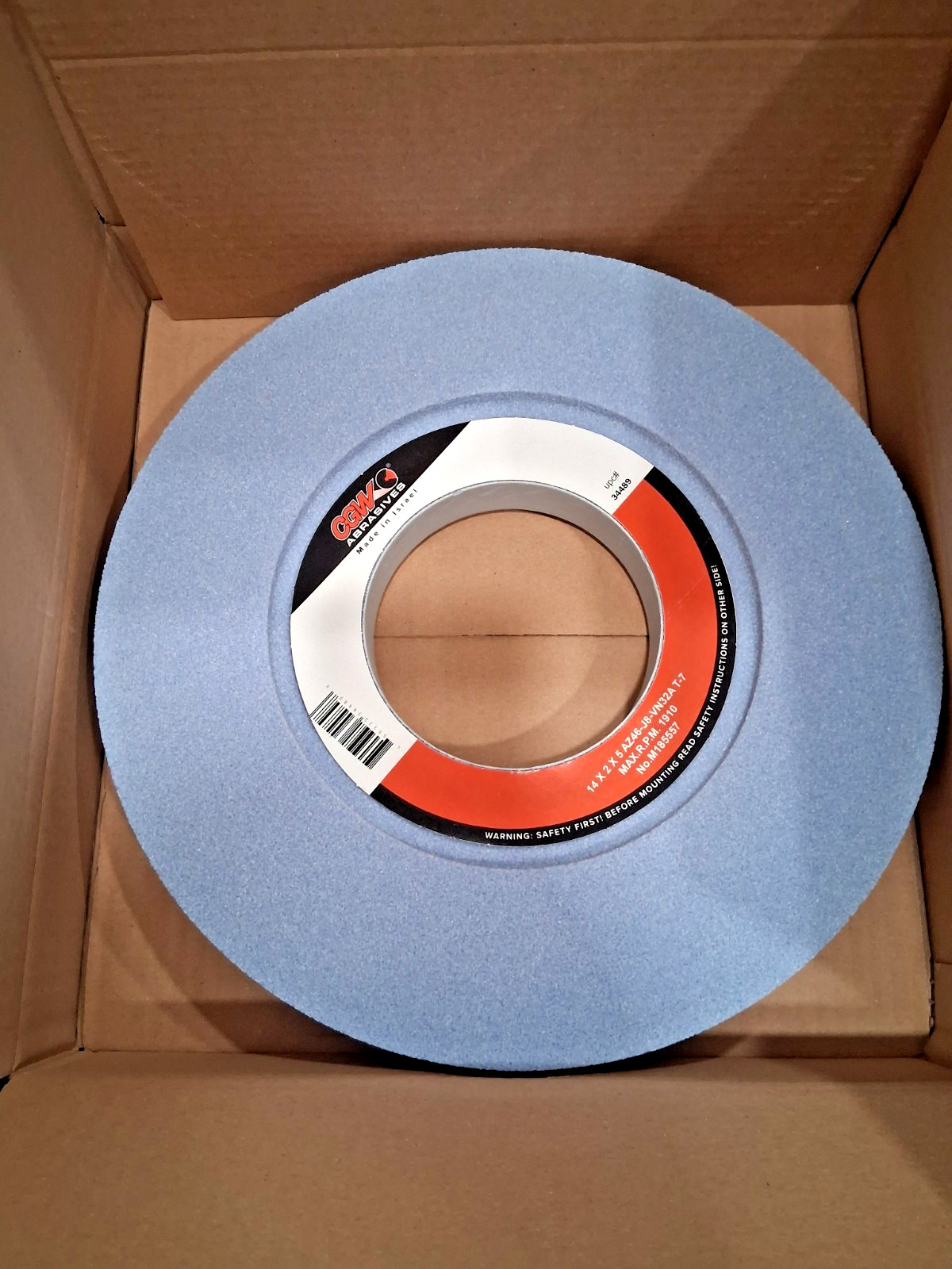 CGW Abrasives Surface Grinding Wheels 14″ Dia 2″ Thick 46 grit 34489