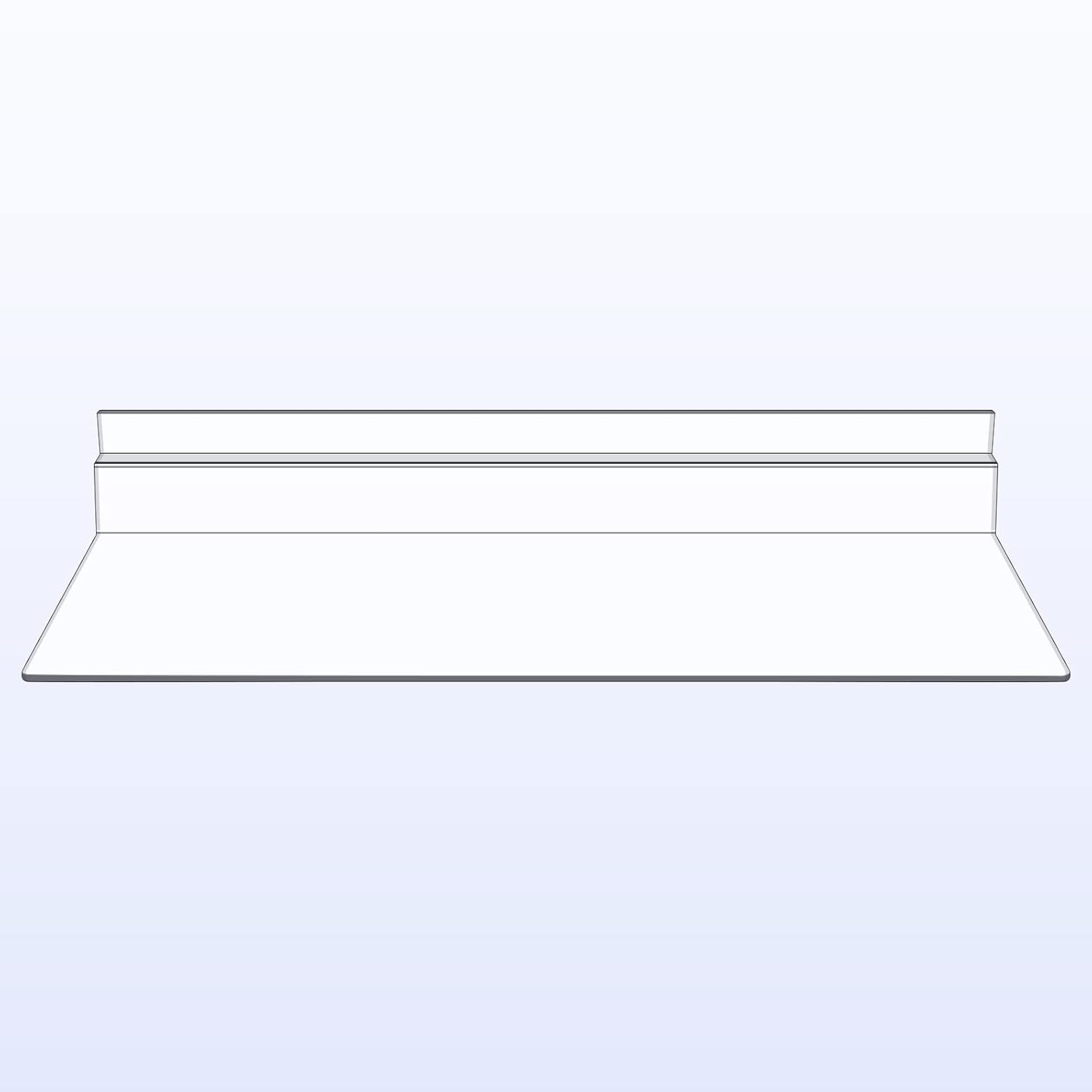 10 Pack 4 X 10 Inch Slatwall Shelves Hanging Accessories Clear Slatwall