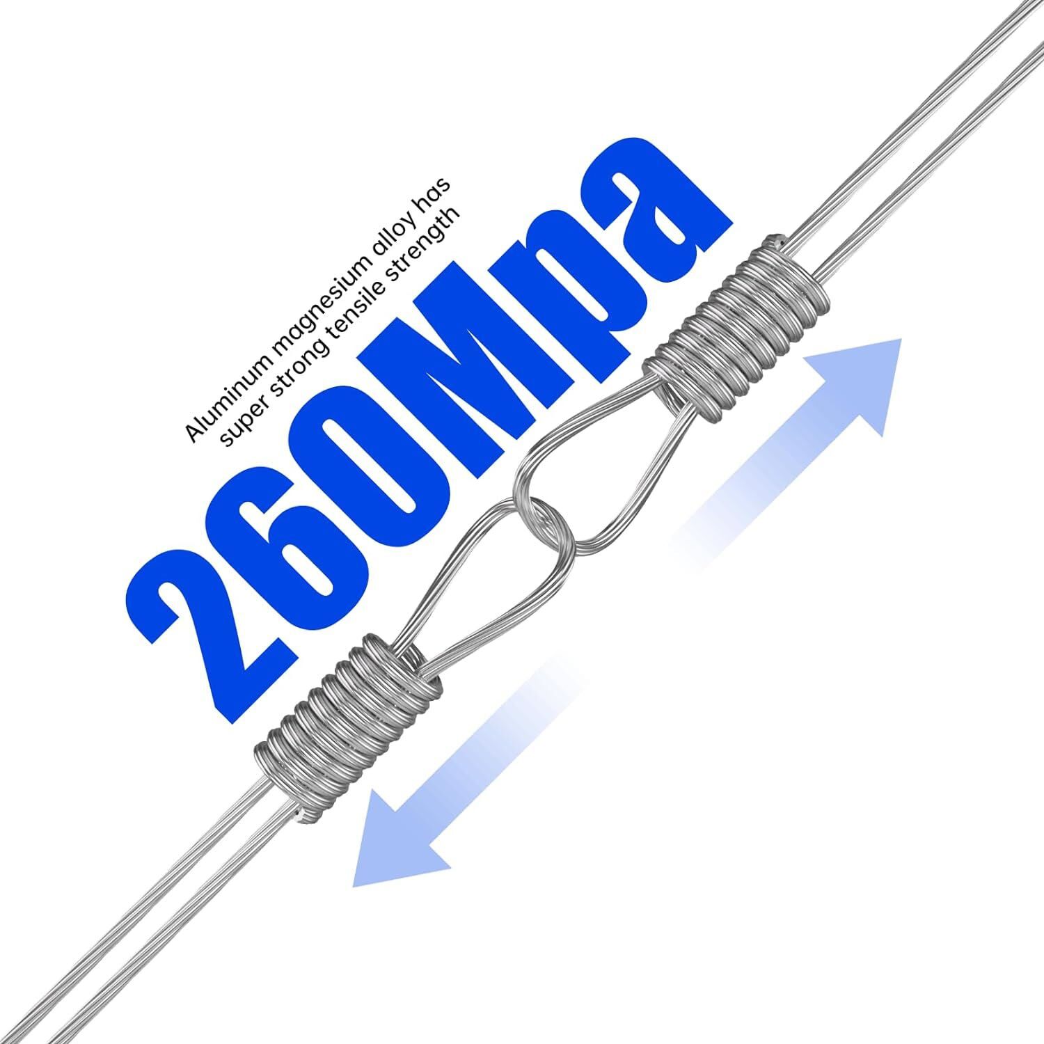 Electric-Powered Fence Wire 3280ft Aluminum Magnesium Alloy Wire 14 Gauge 1.6mm