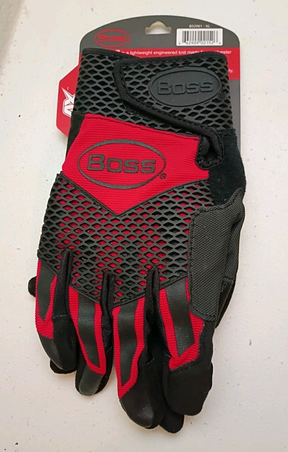 Boss Protect Impact Protection 1 Pair Of Gloves Size XL Mens