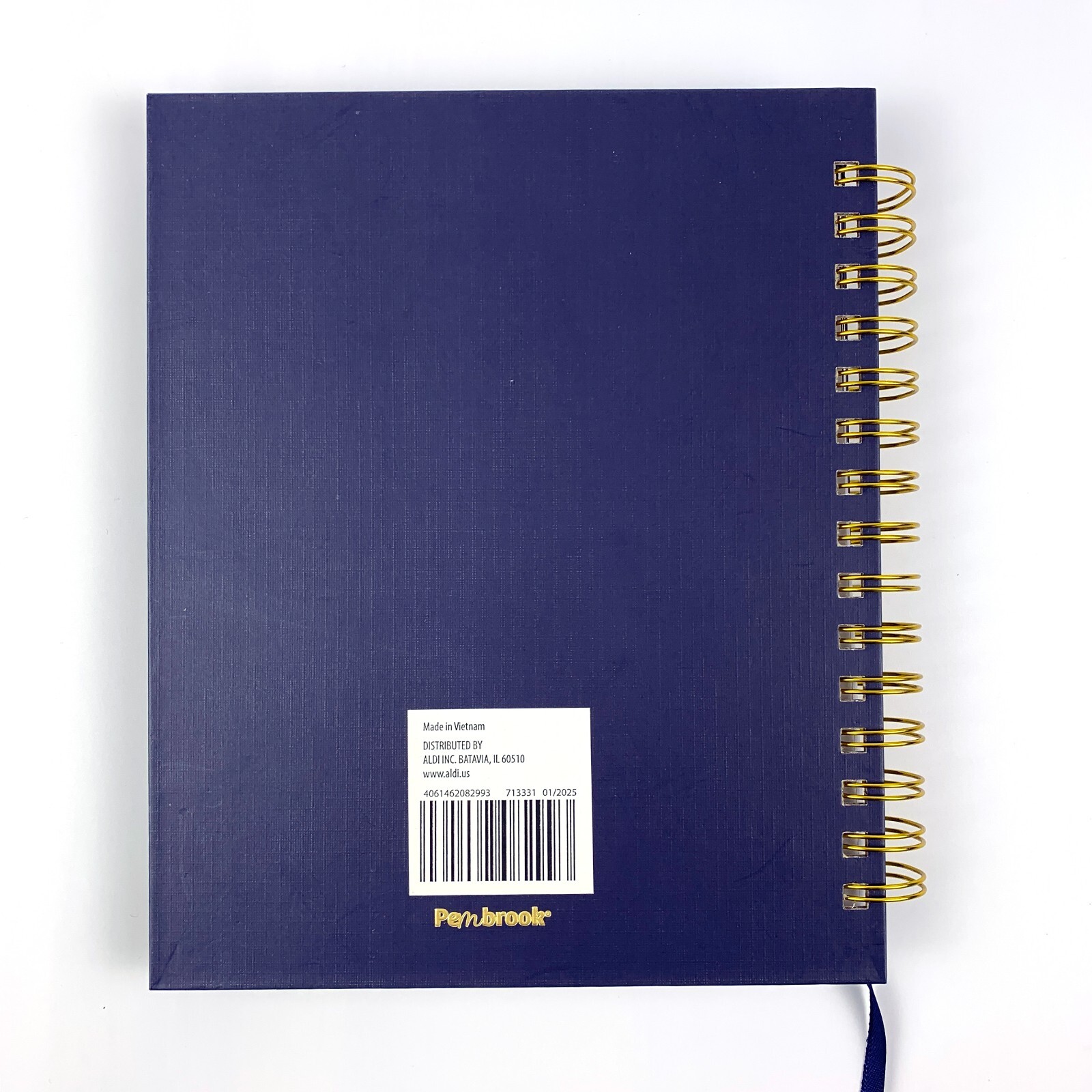 Pembrook Premium Spiral Bound Planner No Date Weekly Monthly Ribbon Bookmark 160