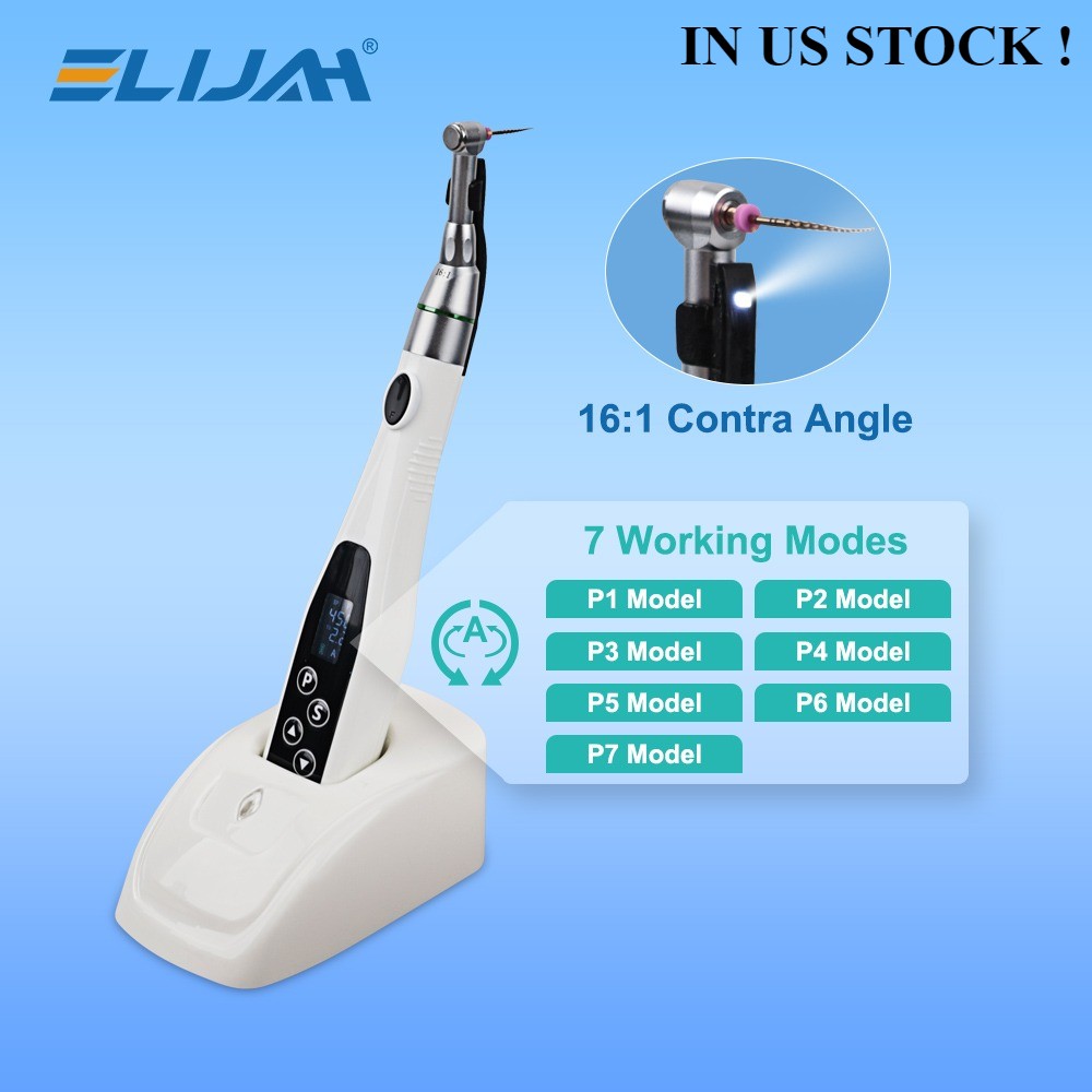 Dental Wireless LED Endo Motor 16:1 Contra Angle Handpiece Root Canal Treatment