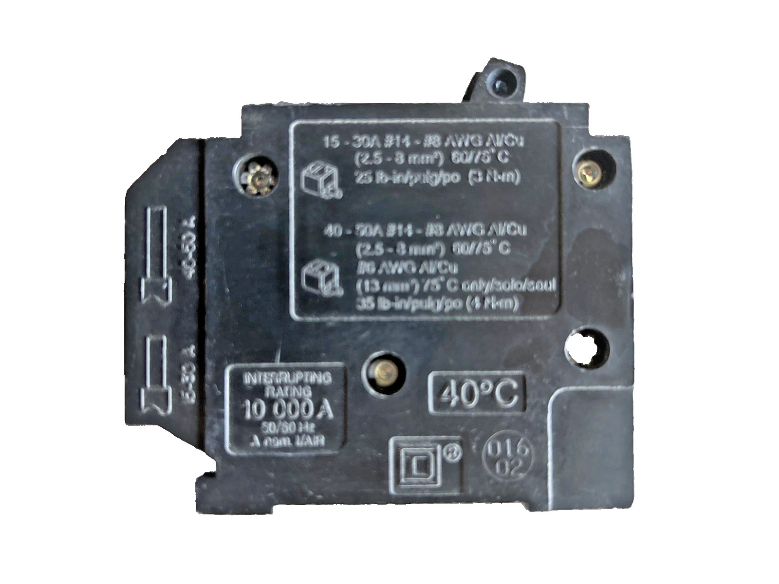 SQUARE D Quad HOMT2020250 Tandem Breaker 50/20A Two 1-Pole 20A & One 2-Pole 50A