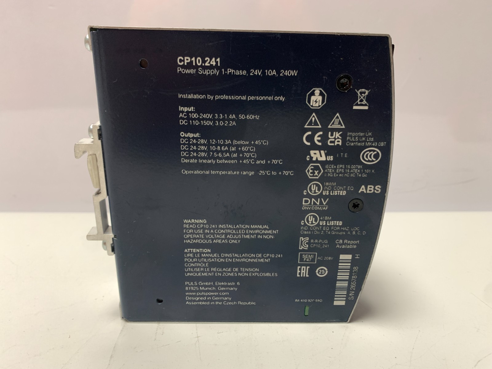 Puls Dimension CP10-241 Power Supply 24V