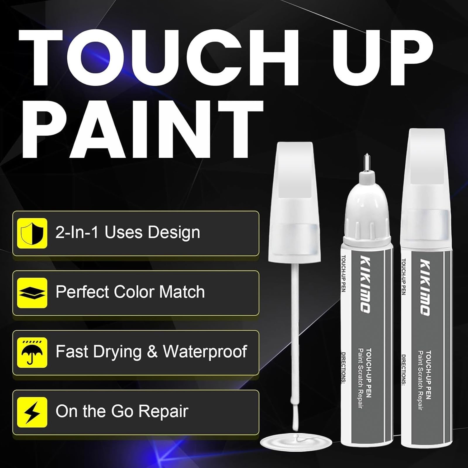 for Ford Touch Up Paint(Rapid Red Metallic Tinted Clearcoat(D4)), Car Paint R…