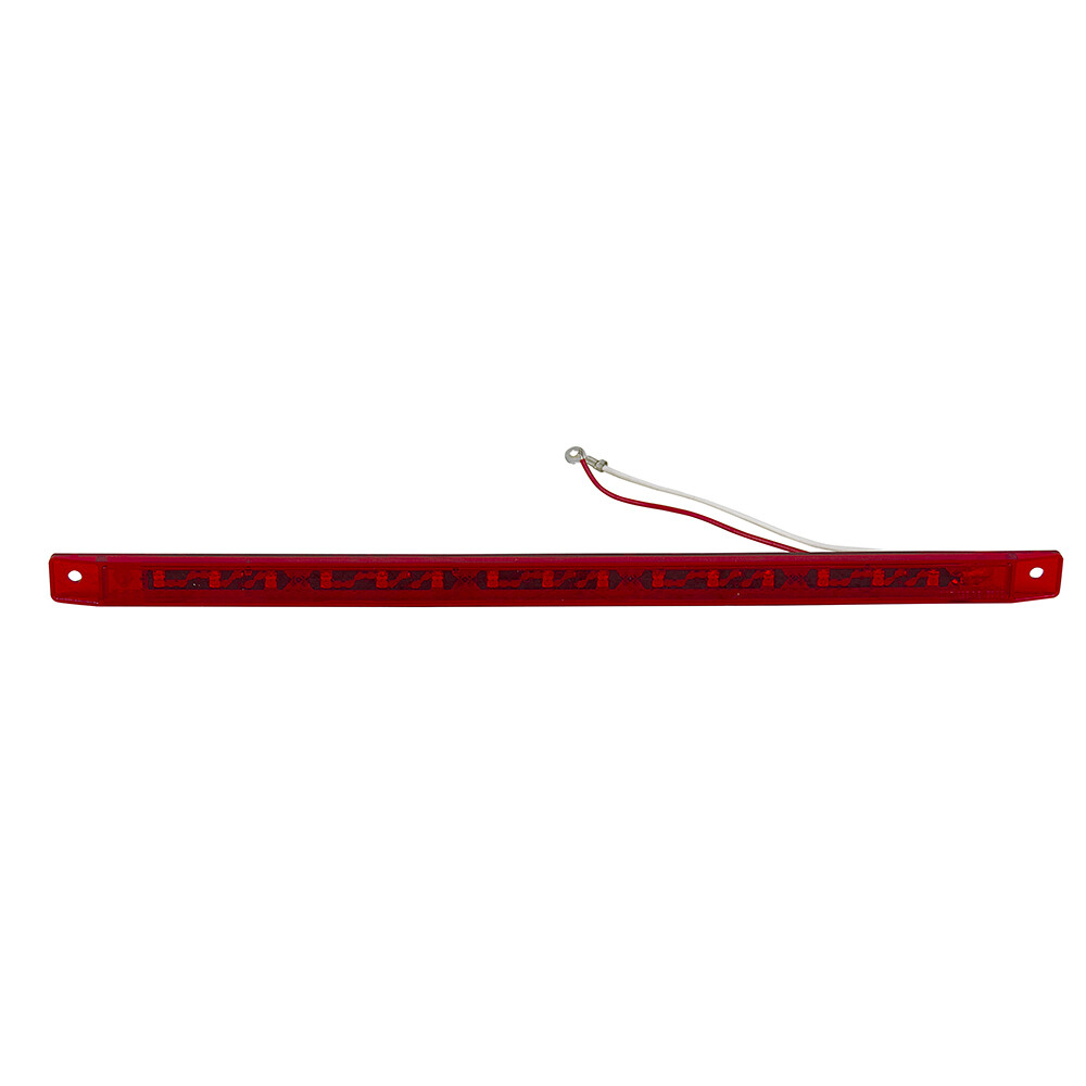 12″ Ultra Thin LED Light Bar, Red, 12 Volt DC, Grand General 76315, 12-1057-R