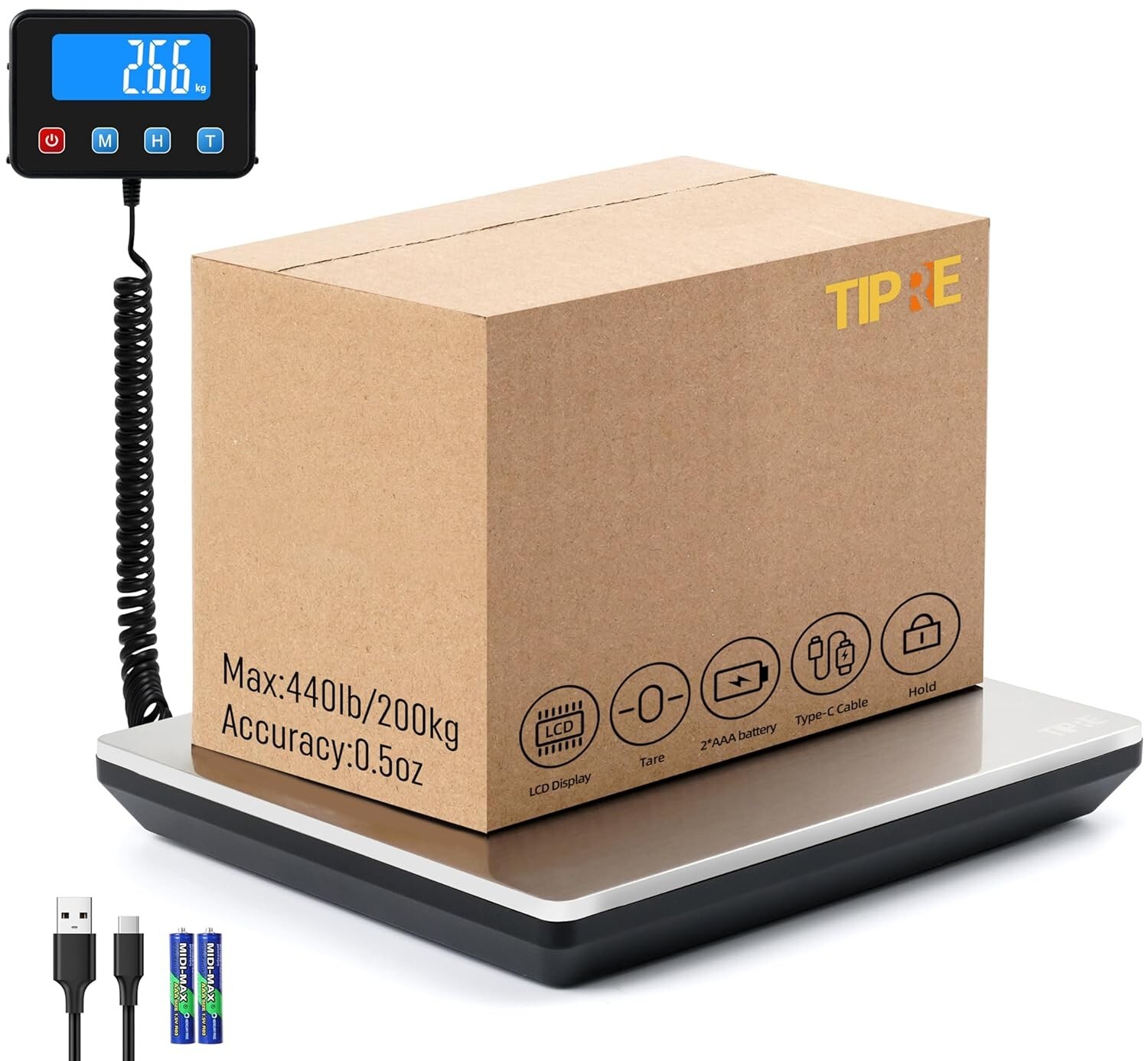 Bascula Balanza Digital Industrial 660 Lbs Comercial En Kg O Libras Basculas New