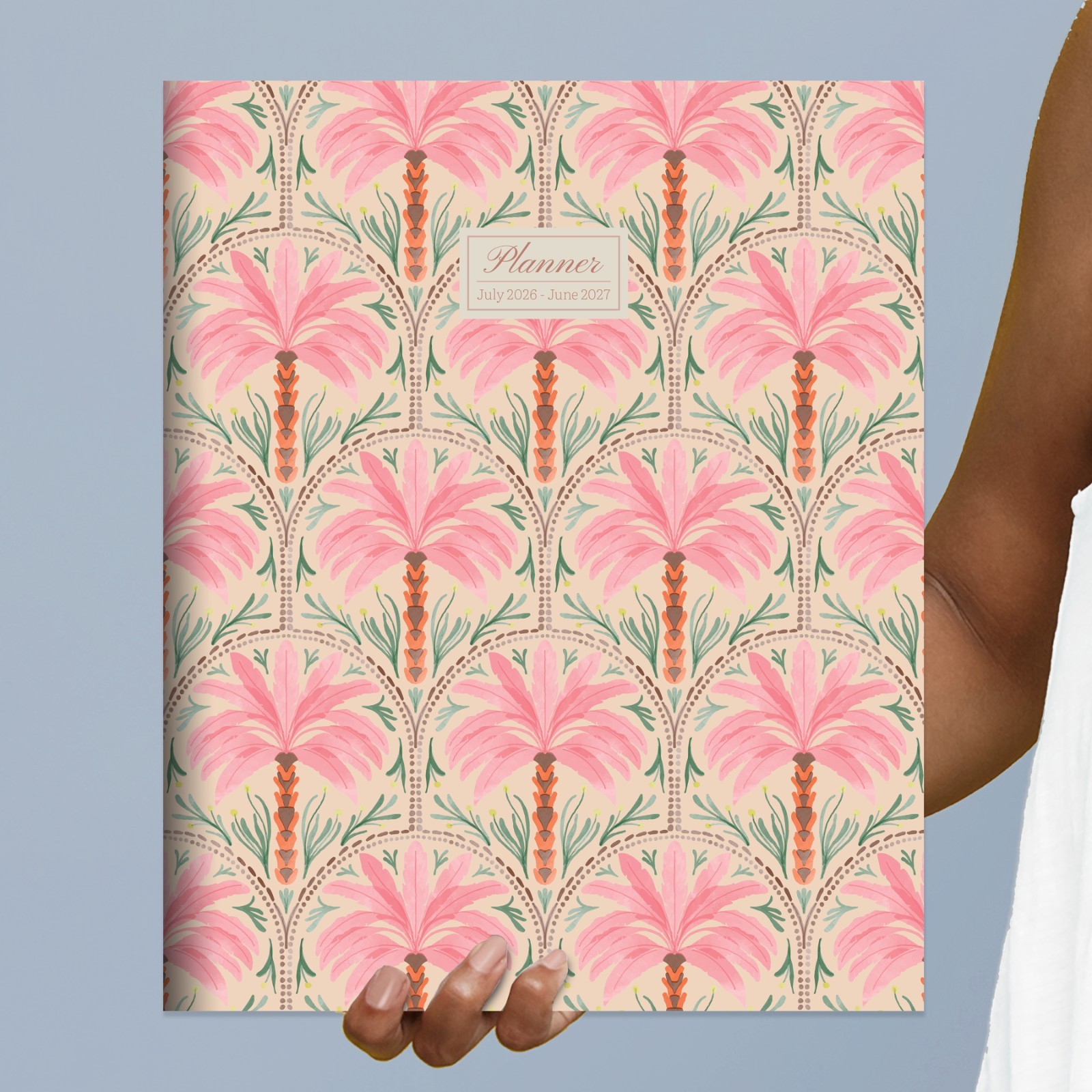 July 2026 – June 2027 Exotic Palms Large Monthly Planner
