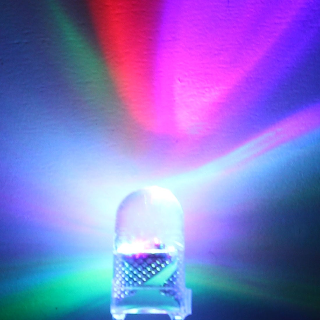 50pcs 3mm Colorful Slow Flashing LED Diode Electronics Emitting Light 3-3.4V