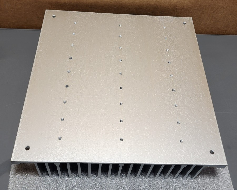 Large Aluminum Heat Sink 10″ x 10″ x 2 1/8″ 6+ LBS