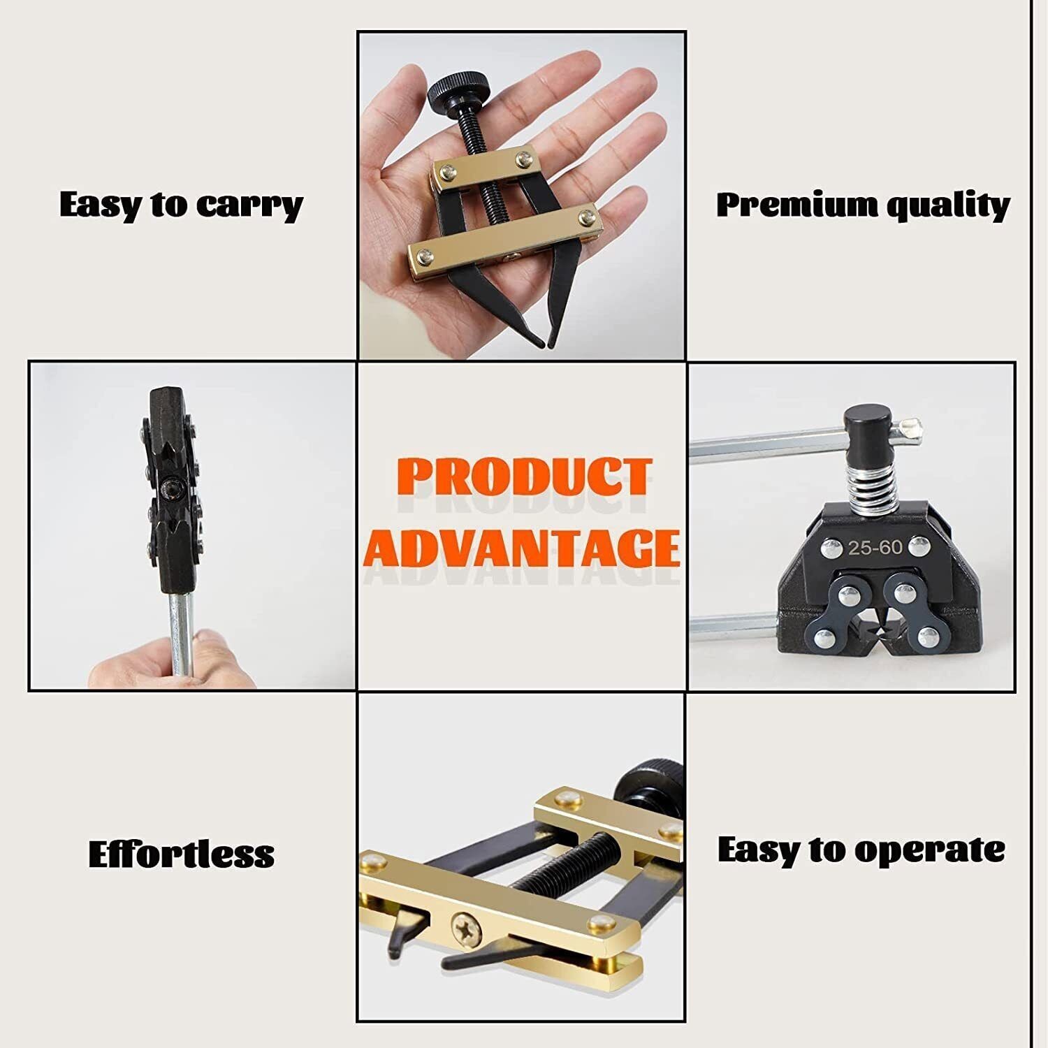 25-60 Chain Detacher Breaker Roller Chain Tools Kits for Motorcycle Go-Kart ATV