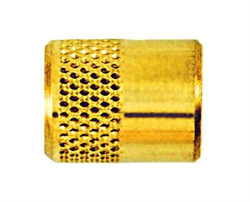 (6) CD2260 1/4 Flare Caps – Round Brass w/Neoprene Gasket Seal