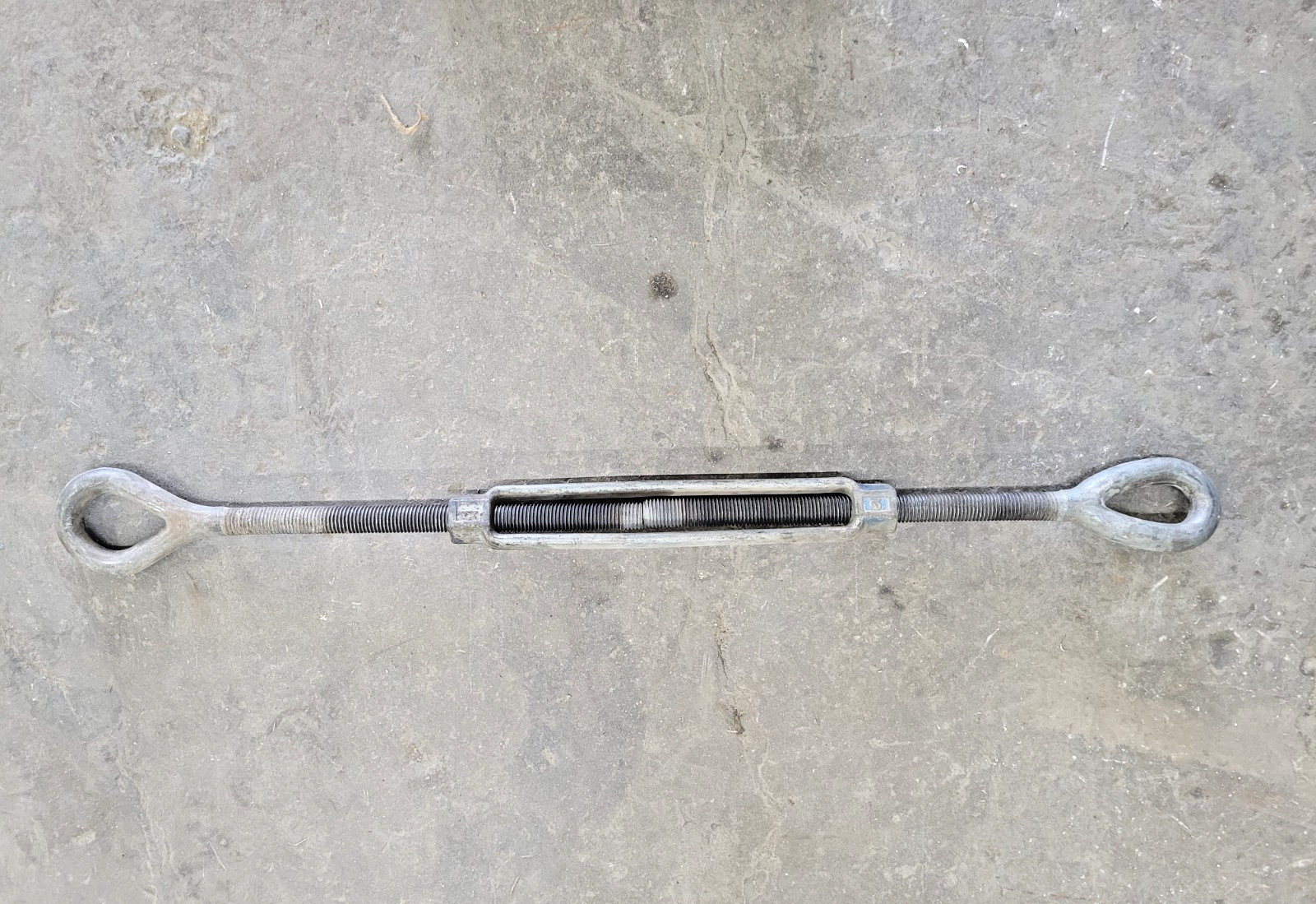 TURNBUCKLE EYE TO EYE THREAD LENGTH 14″ THREAD SIZE 1″-8 39″ X 50″ STEEL 1″ DIA