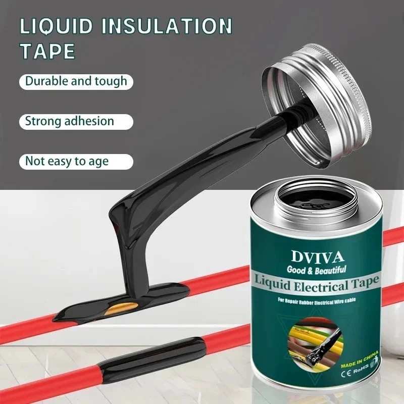 1pc Liquid Electrical Tape Waterproof Insulation Glue Wire Repair 50ml – NEW