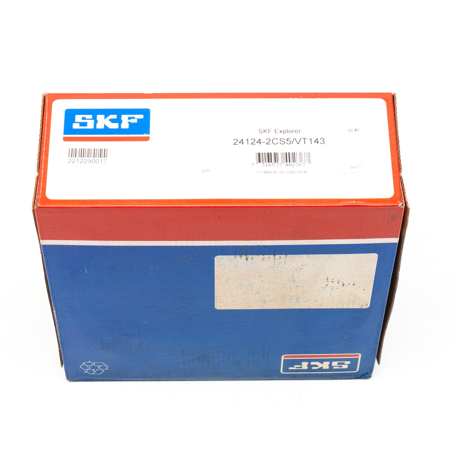 SKF 24124-2CS5/VT143, Spherical roller bearing 120x200x80mm New in stock at P…
