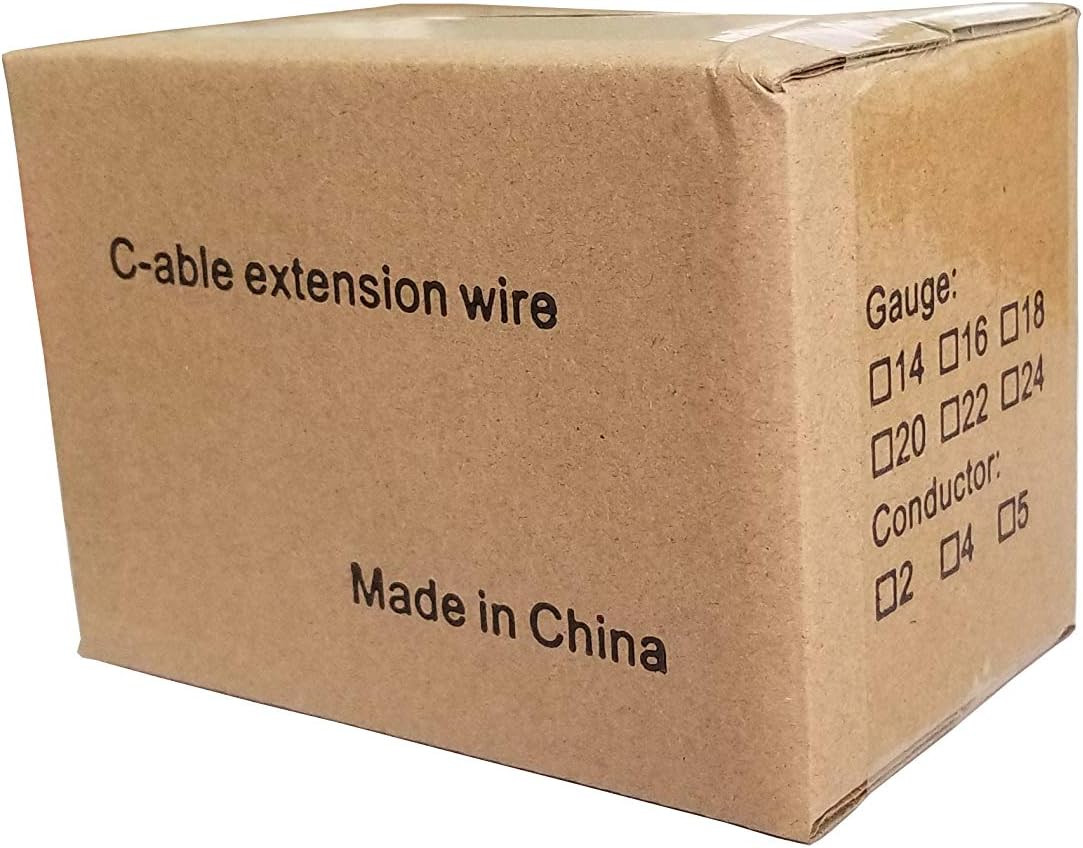 100Ft(30.5M) 22 AWG 4Pin RGB Wire Extension Cable with Spool, Led Lights Wires S