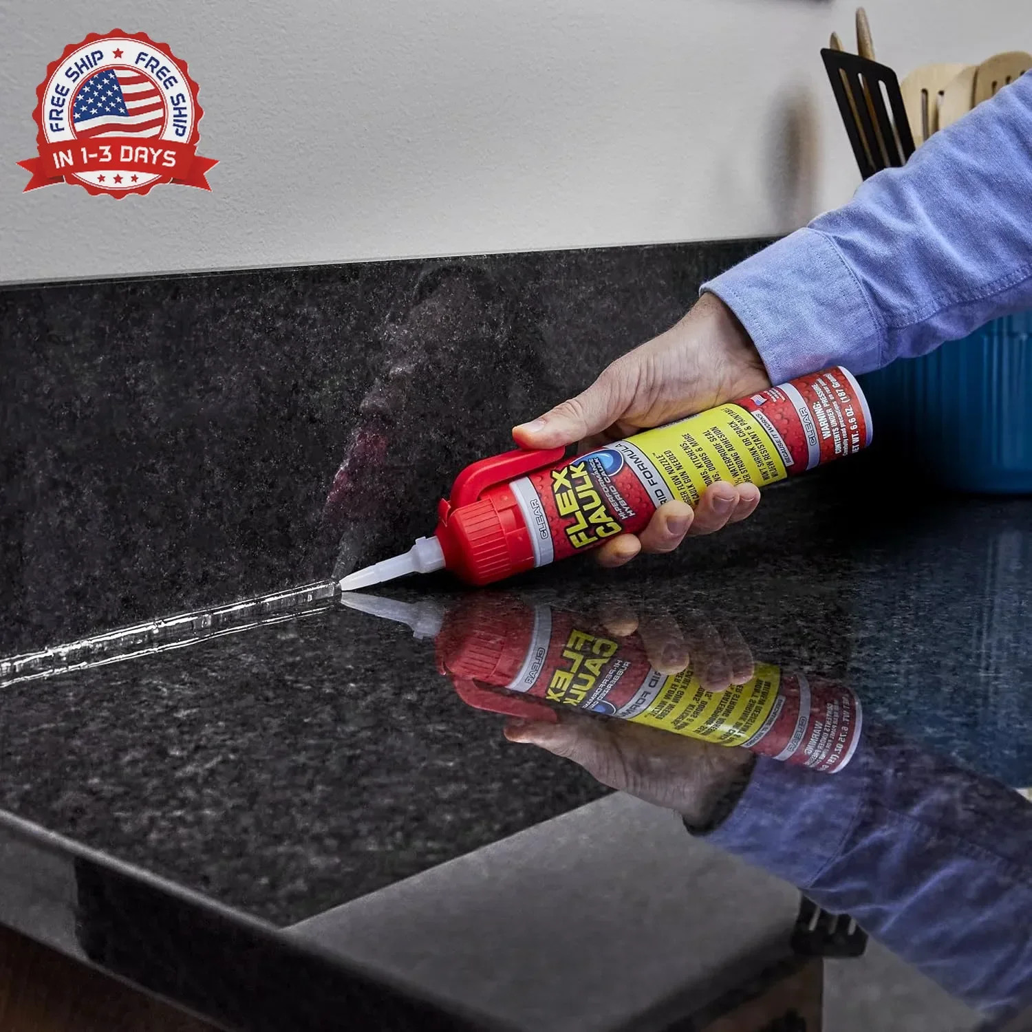 Flex Caulk, Waterproof & Weatherproof Hybrid Polymer Sealant, Strong, Paintable,