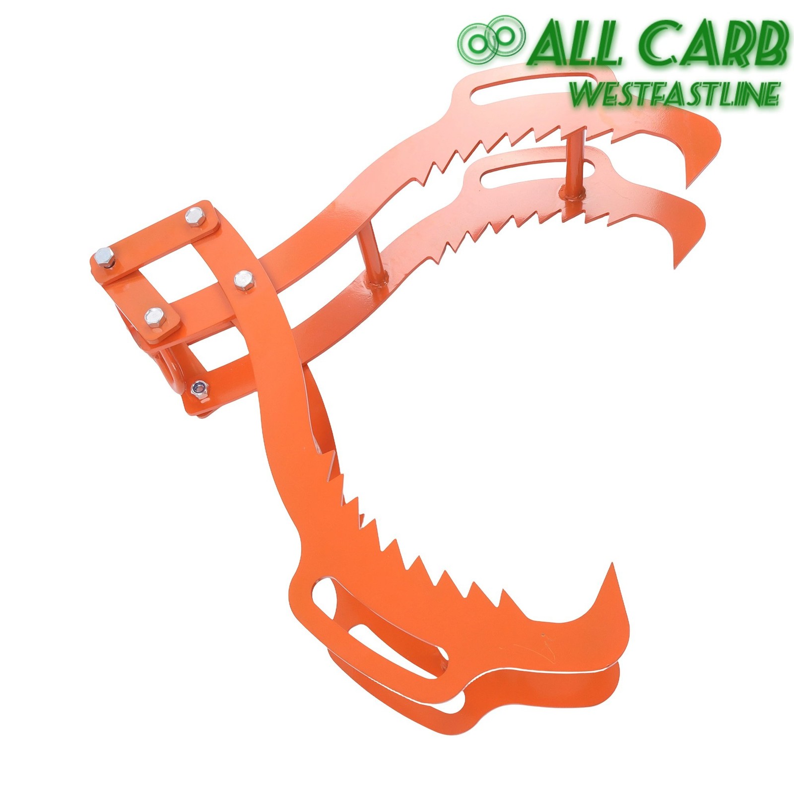 Log Lifting Tongs 4 Serrated Claw Heavy Duty Steel Swivel Dragging Tongs 36″