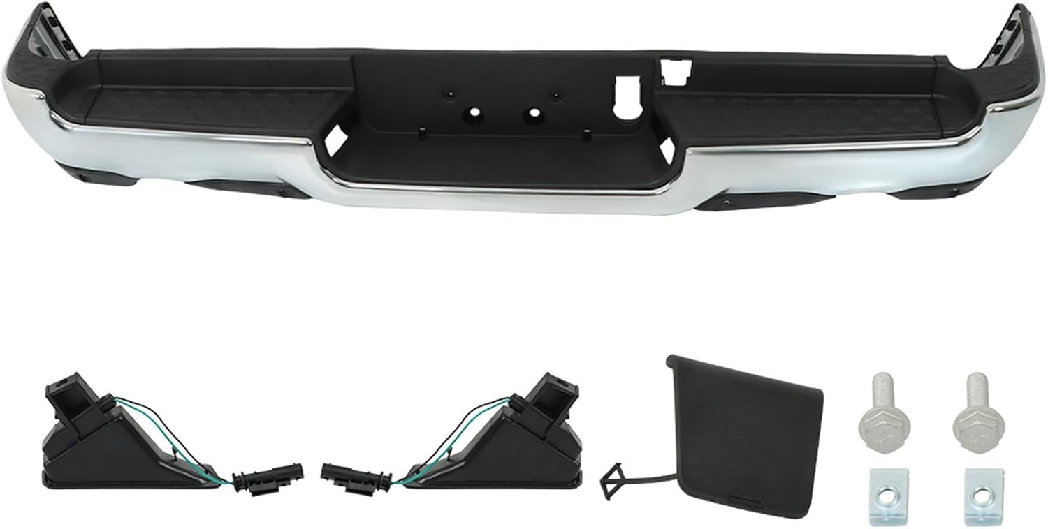 Chrome Rear Bumper for Ram 1500 2019-2022 CH1103147 w/ Park Assist Holes