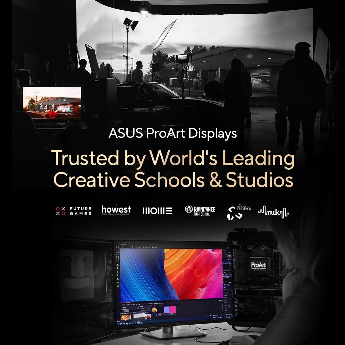 ASUS ProArt Display 32” 4K HDR QD-OLED Professional Monitor (PA32UCDM) BLACK