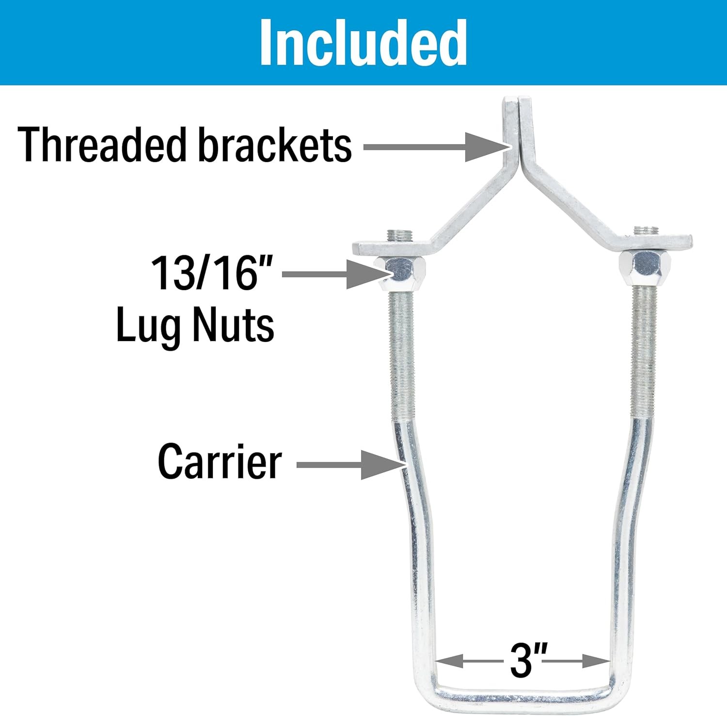Seachoice Lockable Spare Tire Carrier for Boat Trailer