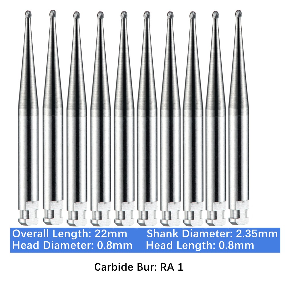 Vakker 10PC/PACK Dental Low Speed Carbide Burs Latch Type LA RA SURG