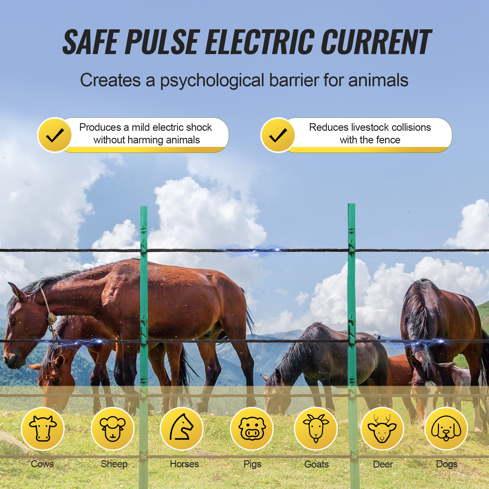 1000Ft 305M Electric Fence Wire Fencing Polywire Horse Cattle Livestock