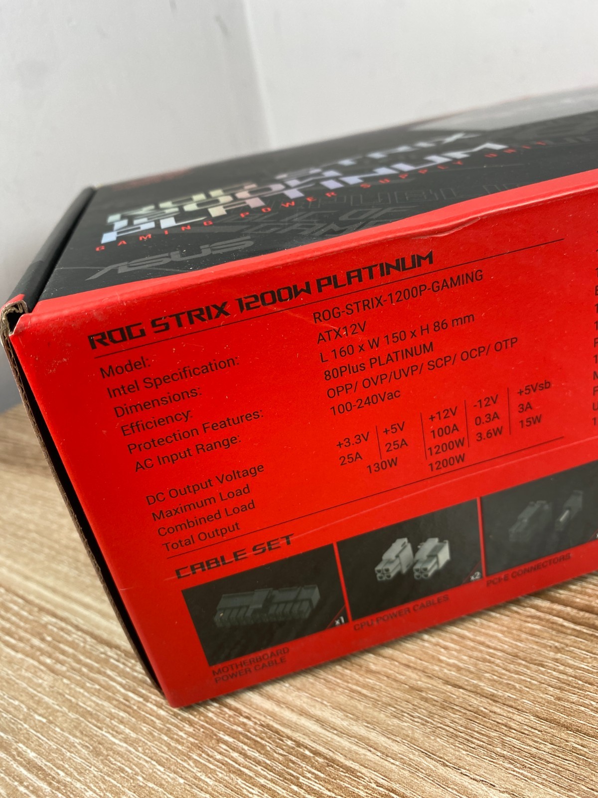 ASUS ROG STRIX 1200W PLATINUM Full-module power supply – Brand New