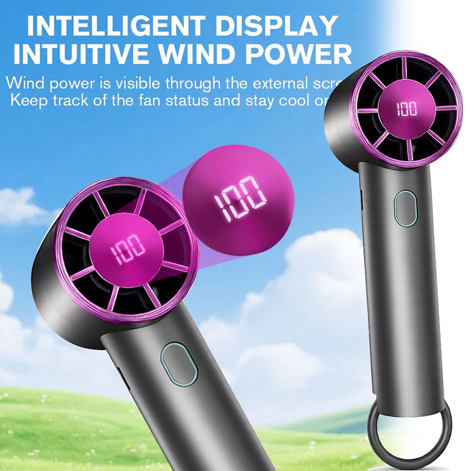 USB Handheld Fan Rechargeable Portable Mini Hand Held Small Fans Cooler US